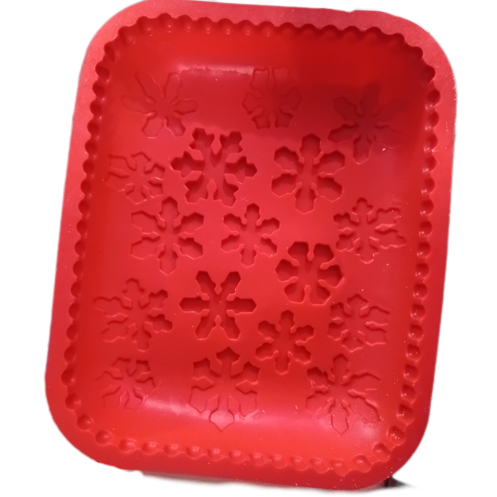 Red Silicone Snowflake Mold